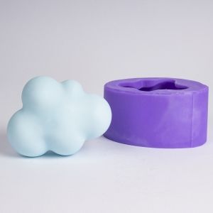 Облачко большое 3D, форма для мыла силиконовая